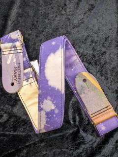 “Purple Bleached” Guitar Strap【Made In USA】【ハンドメイド】【ストラップ】【ベース館在庫品】
