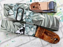 “Febreze“  Guitar Strap 【花柄】【フェンダーカスタムショップフロア在庫品】【Made In USA】【ハンドメイド】【ギターストラップ】