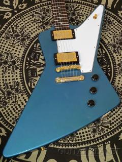 【GW セール！！】~Limited Run~ 1958 Korina Explorer Reissue White Pickguard Antique Pelham Blue VOS 【#84208