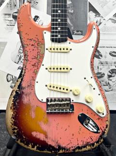 ~Custom Collection~1965 Stratocaster Super Heavy Relic -Super Faded Aged Tahitian Coral over 3-Color