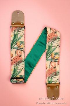 Wide Flamingo Guitar Strap【HandMade In Poland】