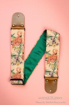 Wide Flamingo Guitar Strap【HandMade In Poland】
