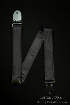 Standard  Black Paisley Guitar Strap【HandMade In Poland】【Corduroy】