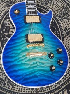 【当店オーダーモデル！】 ~Made to Measure~ 1968 Les Paul Custom 7A Quilt Maple Top Trans Blue Burst Gloss 【#6018