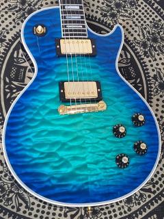 ~Made to Measure~ 1968 Les Paul Custom 7A Quilt Maple Top Wraparound Trans Blue Burst Gloss 【#511438