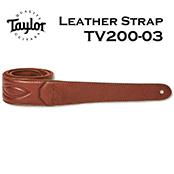 TV200-03 Vegan Leather Strap Medium Brown 2''【ギターストラップ】