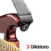  by D'Addario 50BAL09 Auto Lock Guitar Strap -Metal Grey- │ ギターストラップ