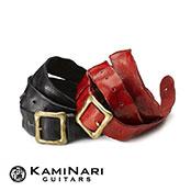 ~Genuine Leather Straps~ Washed Leather Strap -Red- │ ギター/ベースストラップ