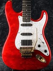 1980's ST Type -Trans Red / Ebony- 【Quilted Maple Body!】【EMG Pickups】【Floyd Rose Tremolo】【金利0%!】