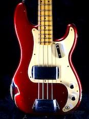 ~Bass Planet Exclusive~ 1958 Precision Bass Relic -Aged Candy Apple Red Over Chocolate3 Color Sunbur