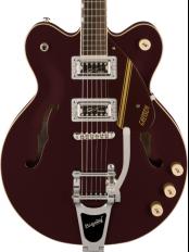 G2604T Streamliner Rally II Center Block Double-Cut with Bigsby -Two-Tone Oxblood/Walnut Stain-【Webシ