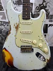 ~Custom Collection~ 1960 Stratocaster Heavy Relic -Aged Sonic Blue over 3 Color Sunburst-【全国送料負担!】【4