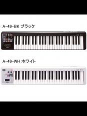 A-49  49鍵盤MIDIキーボード  ブラック