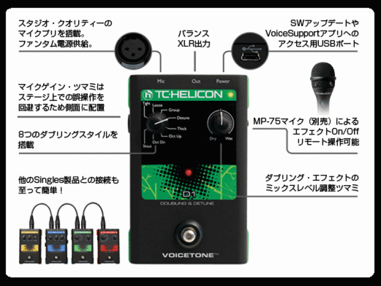 TC-HeliconVoice Tone D1 ダブリング商品詳細 | ギタープラネット
