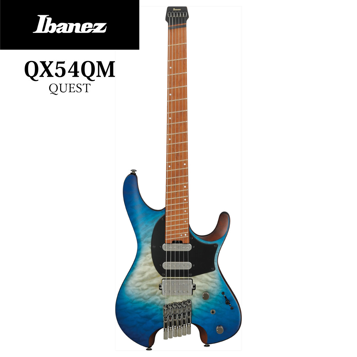 IbanezQX54QM -BSM (Blue Sphere Burst Matte)-商品詳細 | ギター