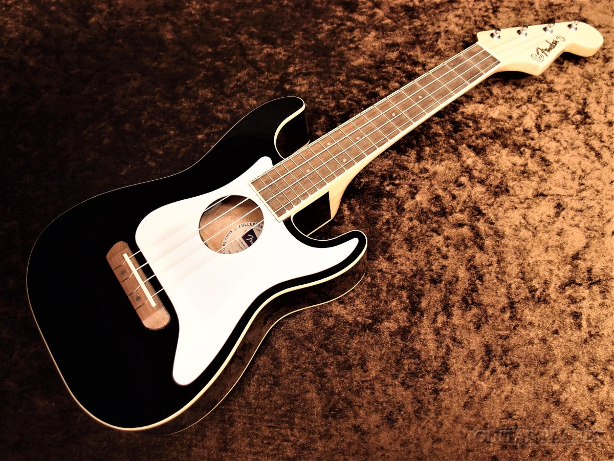Fender AcousticFullerton Strat Uke -Black- 【コンサート/ストラトタイプ】【ピックアップ搭載】【送料無料】商品詳細  ギタープラネット 御茶ノ水 楽器の専門店、通信販売、楽器買取