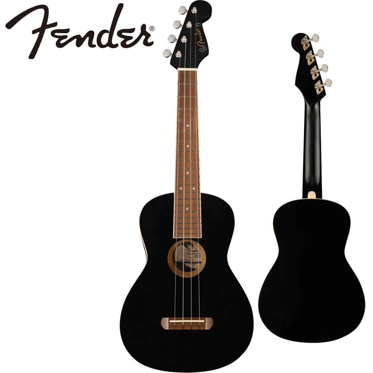 Fender AcousticAVALON TENOR UKULELE -Black- │ テナーウクレレ商品