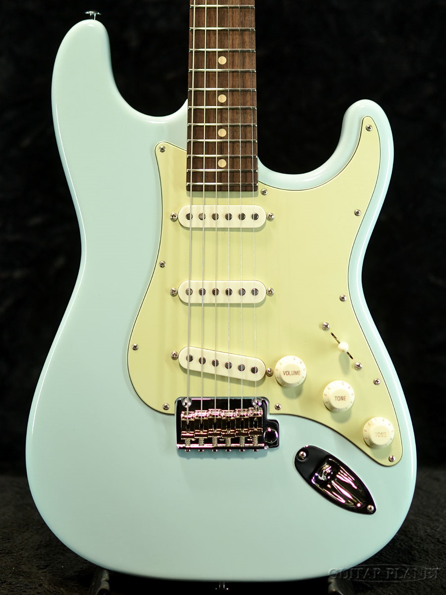 SuhrJE-Line Classic S AntiqueRoasted Flame Maple Neck -Sonic Blue