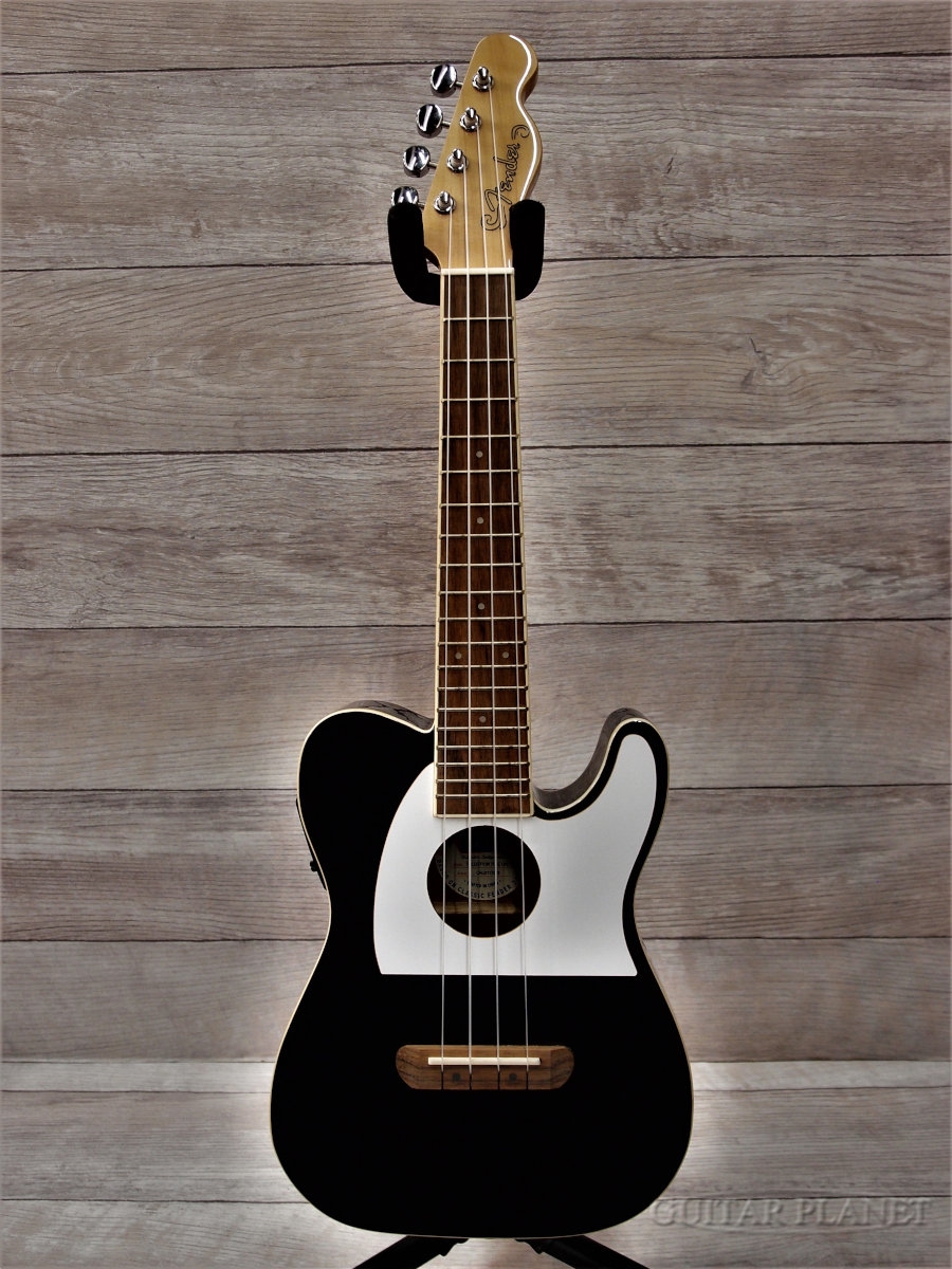 Fender AcousticFullerton Tele Uke -Black- 【コンサート/テレキャス