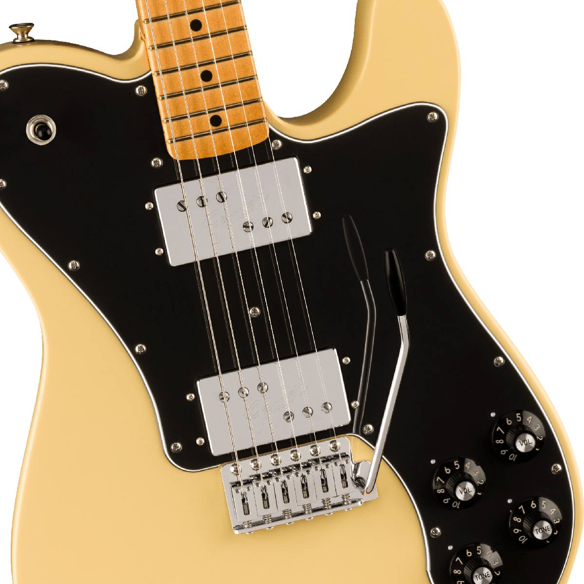 Fender Made in Japan Limited 70s Telecaster Deluxe with Tremolo  Butterscotch Blonde 税込販売価格 ￥123,750- 新品 '70年代に存在にしたレアモデル”Telecaster Deluxe  with Tremolo”のリイシューです。数量限定生産品！ « 浜松の中古楽器の買取＆販売 ギターとリペア 