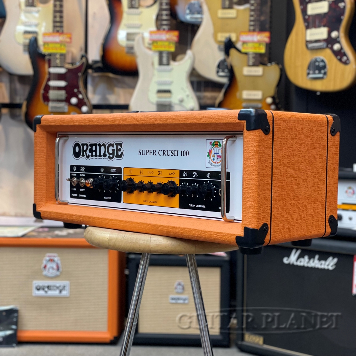 Orange Super Crush 100 Watt Amplifier Head, Orange