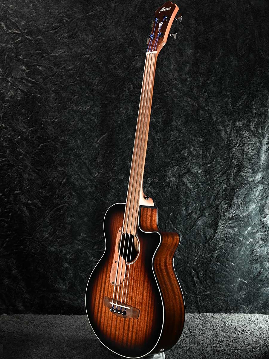 IbanezAEGB24FE Fretless -MHS(Mahogany Sunburst High Gloss
