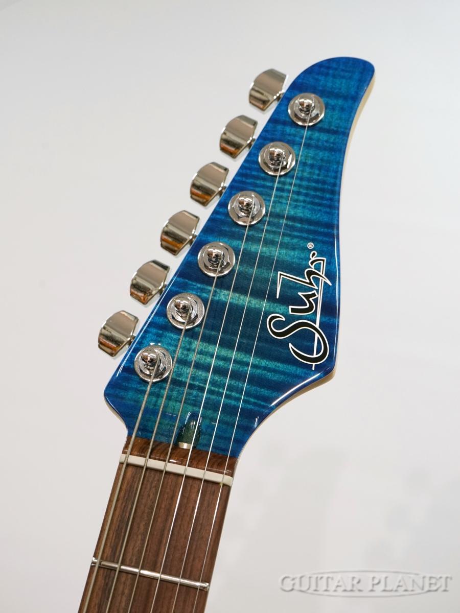 SuhrJE-Line Modern Plus Matching Headstock -Aqua Blue Burst